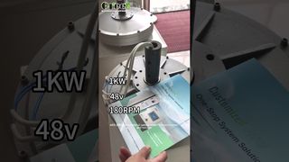 Vídeo de comparação de 1KW#GREEF #greenenergy #renewableenergy #cleanenergy #axialfluxcorelessgenerator