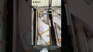 20 unidades de turbinas eólicas de eixo horizontal de 1kW aceitas – prontas para envio para a Argentina!