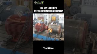 Teste aprovado, pronto para envio – Registro de teste real do gerador de ímã permanente