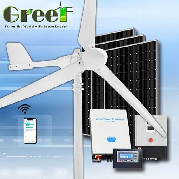 Turbina híbrida solar do gerador de vento de 2KW Mini On /Off-grid para a eletricidade da casa