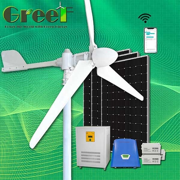 Sistema híbrido solar 2KW da turbina eólica do laço da grade da velocidade do vento da instalação do telhado