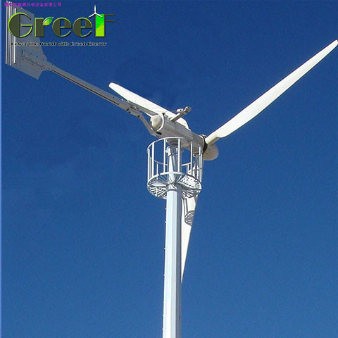 Sistema de proteção de Yaw ativo IP54 Gerador de vento de eixo horizontal para produção de energia de baixa manutenção