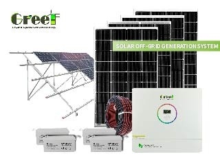 48-240V Voltagem de Saída Sistema Solar com Confiabilidade da Bateria de Gel