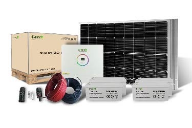 48-240V Voltagem de Saída Sistema Solar com Confiabilidade da Bateria de Gel