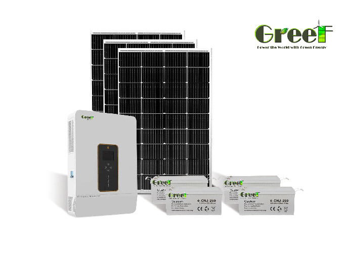 Fábrica de fornecimento Sistema de energia solar eólica Sistema de energia solar híbrido Kit para casa