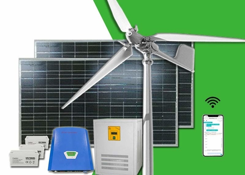 FRP Blades Home Wind Turbine System Controle ativo de chuva para soluções energéticas sustentáveis