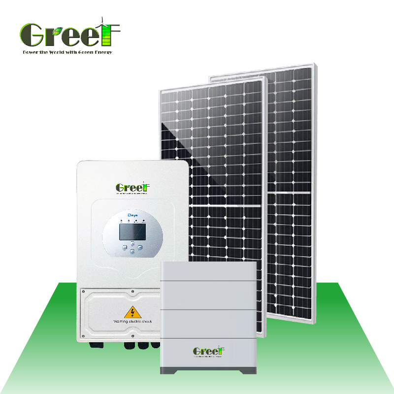 Sistema Solar Off Grid de 5kW com Controlador de Carga MPPT Voltagem de Saída 48-240V