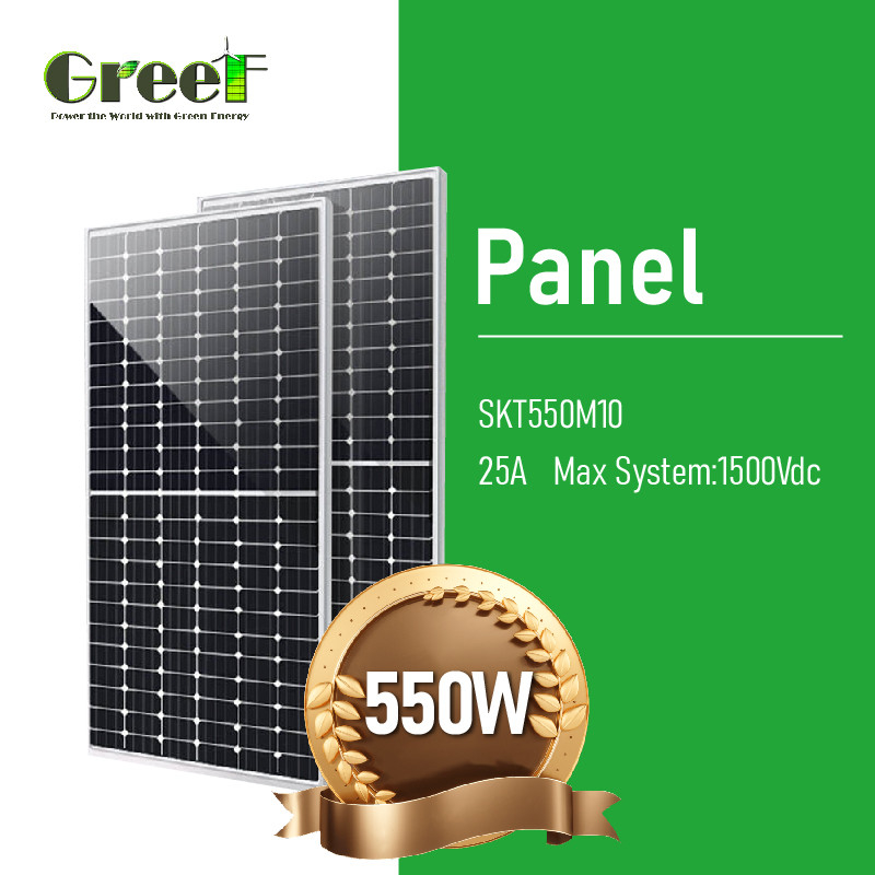 Sistema Solar On-Grid e Off-Grid com Painéis Solares de Silício Monocristalino com Bateria e Inversor