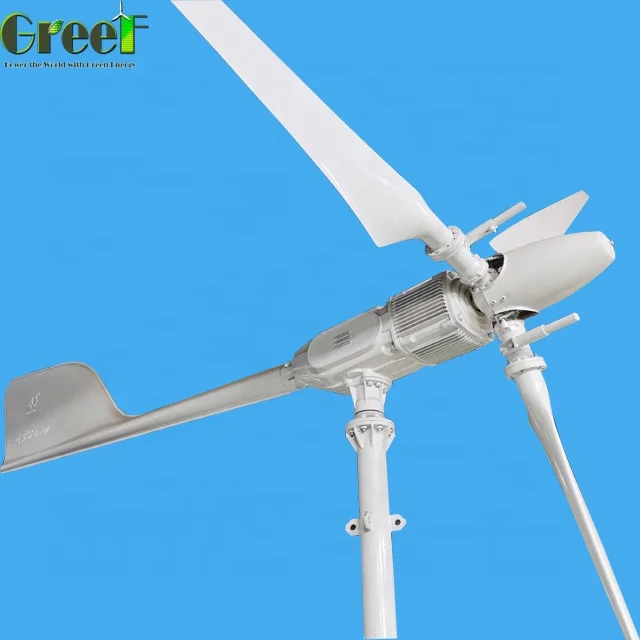 Turbina eólica com gerador de ímã AC permanente de três fases 5KW Alta eficiência de geração de energia