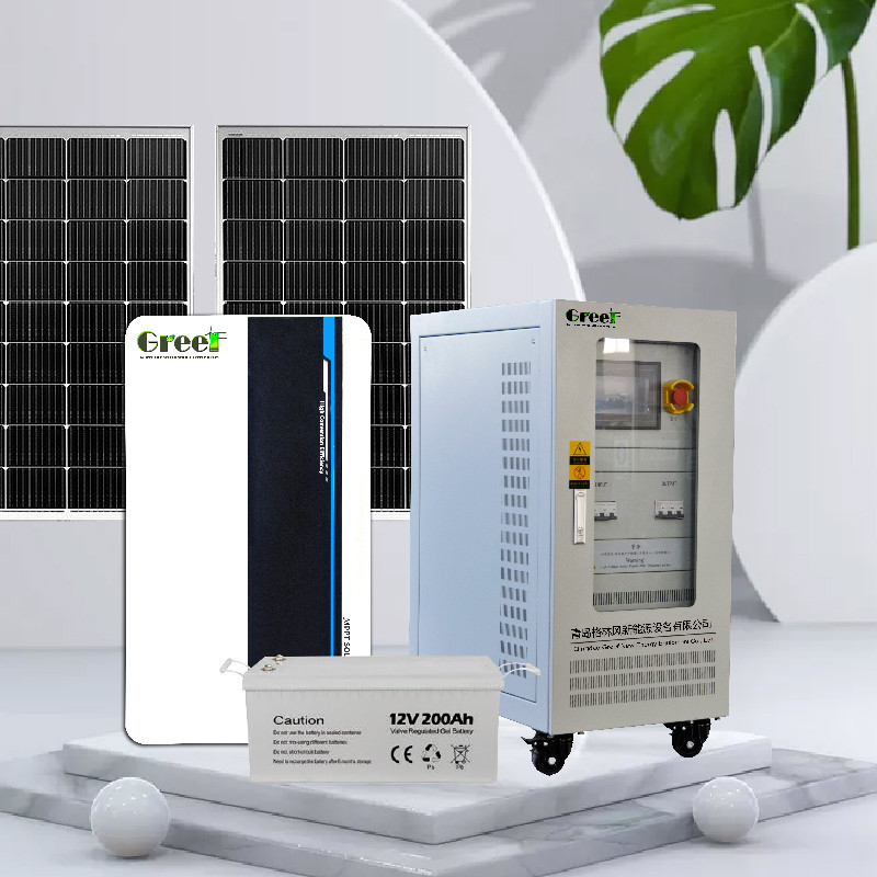 48-240V Voltagem de saída 5kw Sistema solar off-grid usando bateria de gel