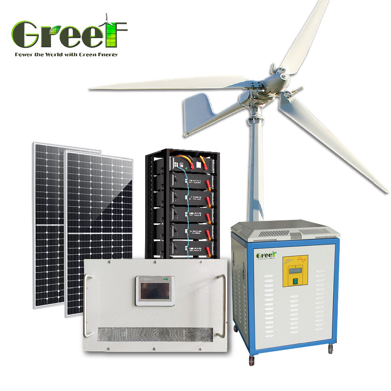 Frequência de saída 50Hz/60Hz Sistema solar com bateria de íons de lítio