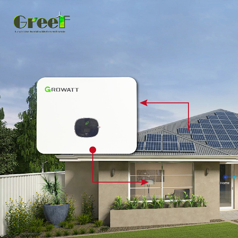 Display LCD Sistema solar com consumo interno de medição líquida < 5W para instalação solar na rede