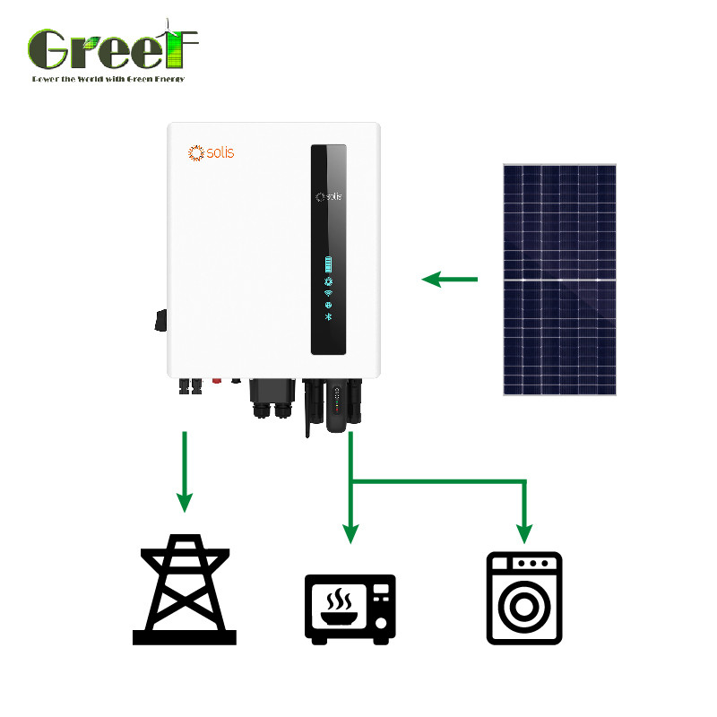 Tempo de garantia de 3 anos no sistema solar de rede com painel solar monocristalino e sistema de monitoramento