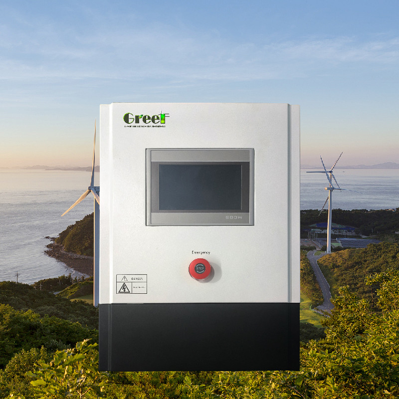 3kw 5kw LCD touch screen display On Grid Controller com carga de descarga para sistemas de geradores eólicos