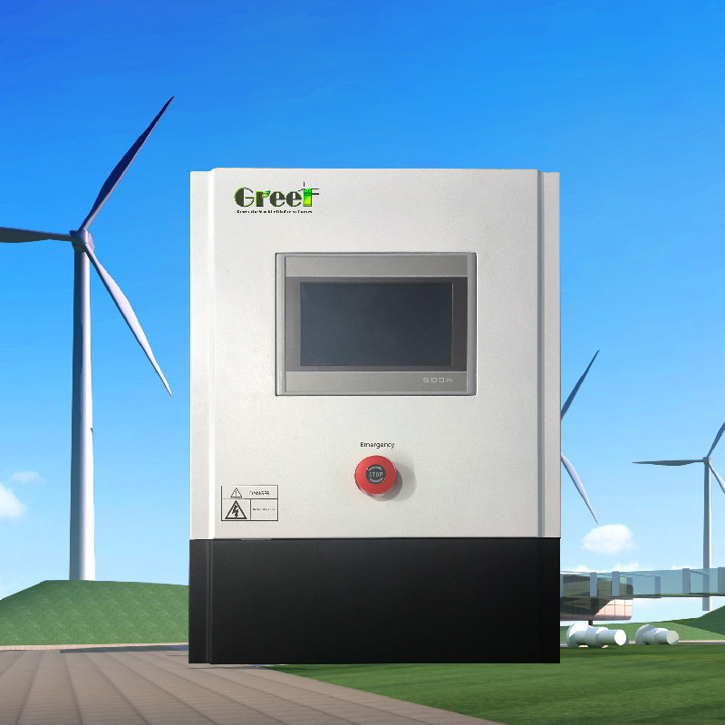 3kw 5kw LCD touch screen display On Grid Controller com carga de descarga para sistemas de geradores eólicos