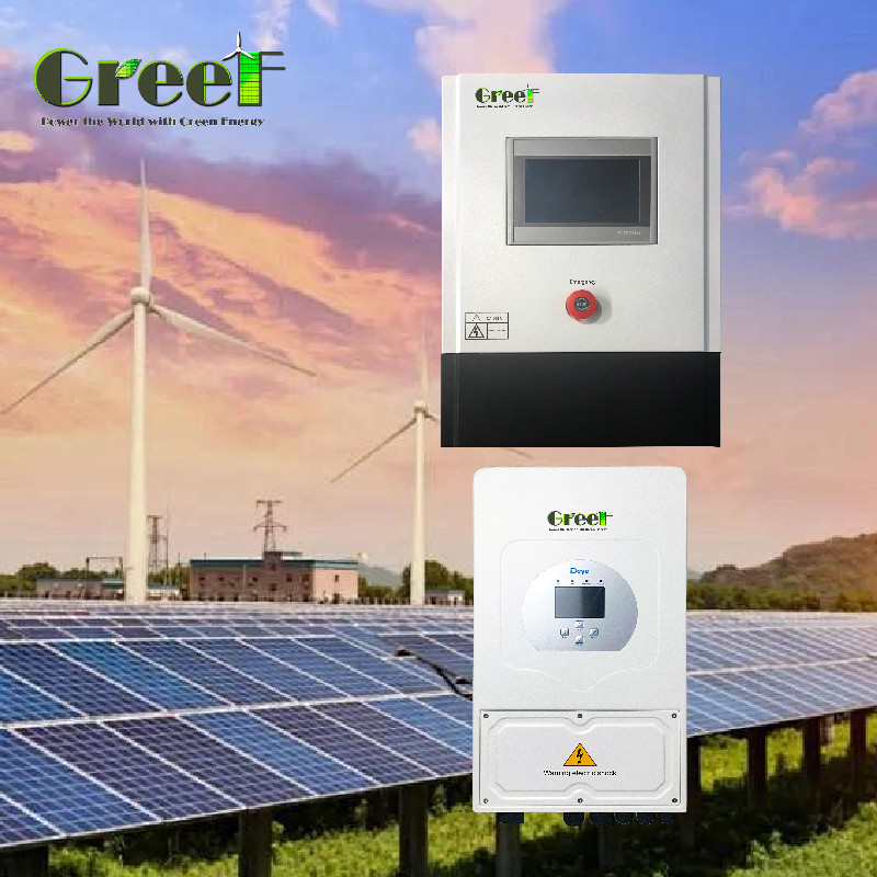 Turbina eólica de 3 kW 5 kW 10 kW com controlador de rede e inversor para sistema híbrido