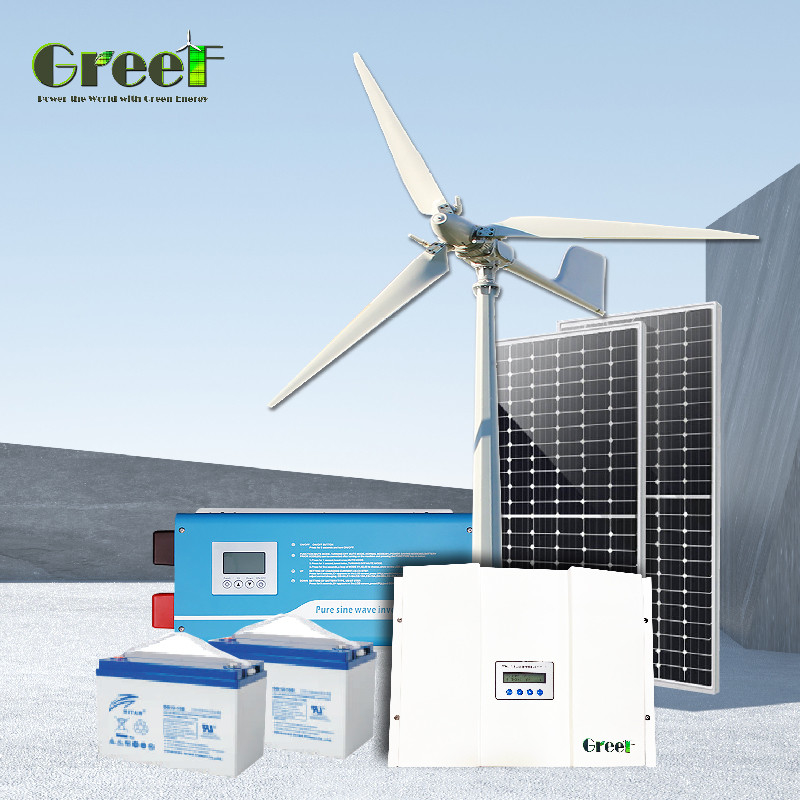 Turbina eólica com gerador de ímã AC permanente de três fases 5KW Alta eficiência de geração de energia