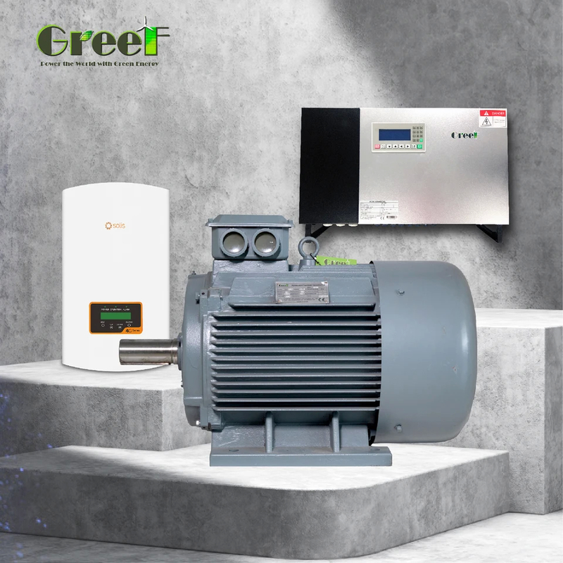 Gerador de ímãs permanentes de 10kW Voltagem nominal personalizada 20rpm-3000rpm Rotativo nominal Uso doméstico Para turbina eólica Turbina de água