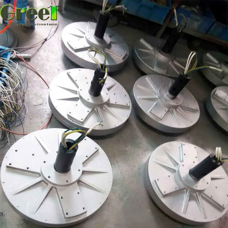 Torque de arranque 1 N/M Gerador multipolar com material de liga de alumínio