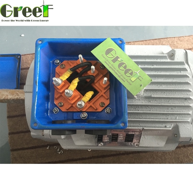 Tipo de eixo horizontal e vertical Gerador de magneto permanente Potência nominal 0,5 kW-5000 kW Para industrial