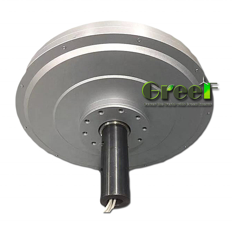 Gerador de Ímã Permanente Sem Núcleo Personalizado de 12-450V com Pequeno Espaço de Ar, com Estrutura de Rotor Externo / Rotor Interno