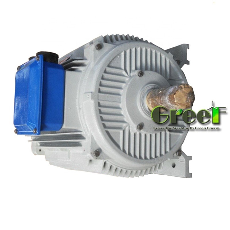 Gerador de Ímã Permanente de Frequência 60/50Hz, Velocidade de Rotação Nominal 20--3000rpm, com Motor DC Sem Escovas e Tecnologia de Acionamento