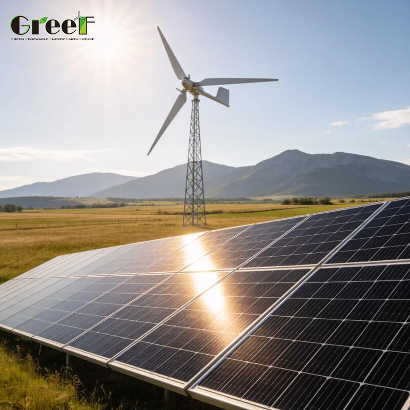 Sistema Solar Híbrido Comercial com Controlador MPPT, Interfaces RS485/CAN/USB e Eficiência de 95% para Soluções de Energia