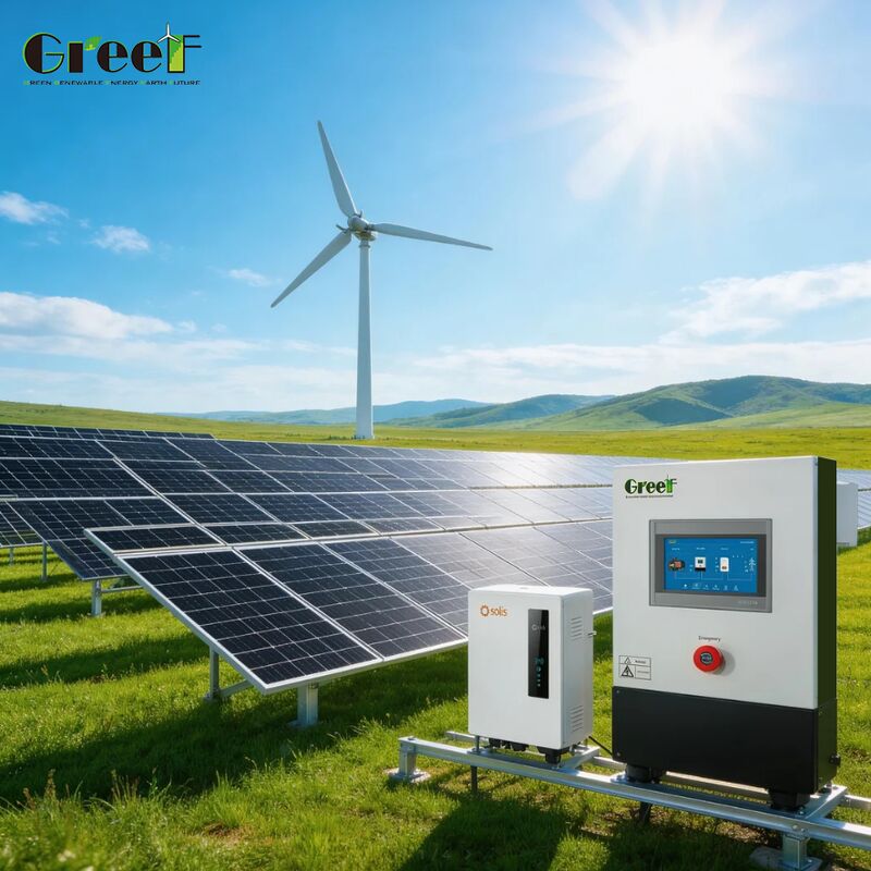 4000m Altitude de operação 95% de eficiência Controlador MPPT Sistema Solar Híbrido Gerador Híbrido Eólico-Solar