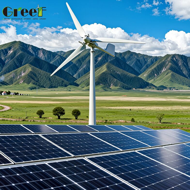 Sistema Solar Híbrido de Montagem em Telhado com 95% de Eficiência para Soluções de Energia Renovável Off-Grid