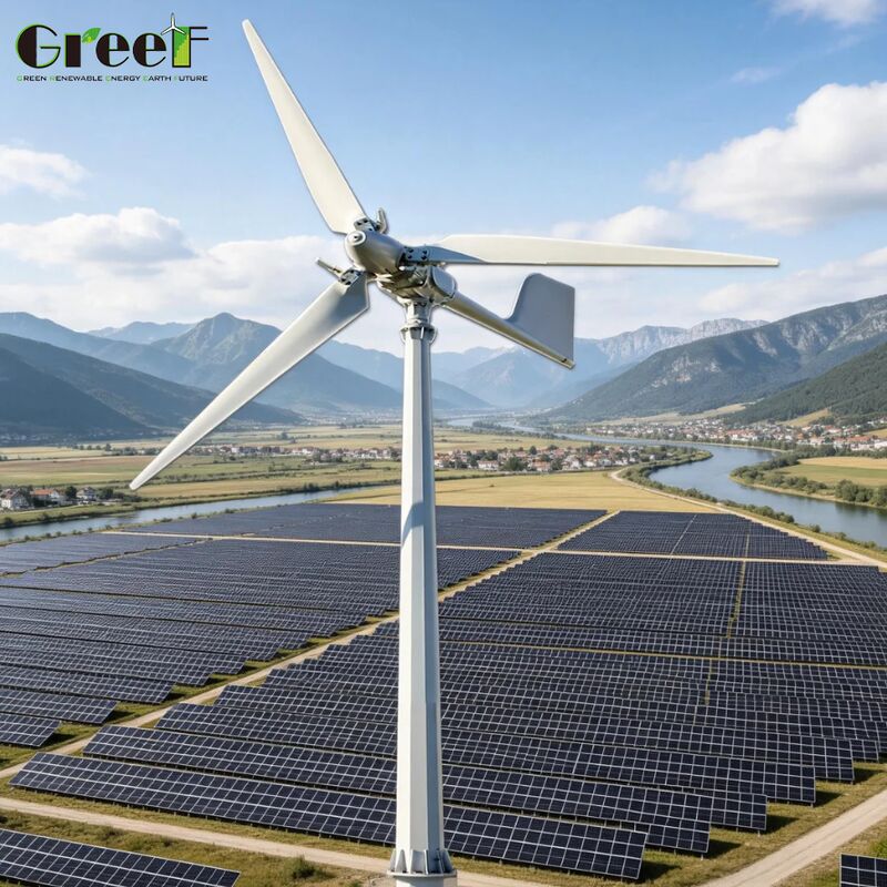 Sistema híbrido eólico-solar de tipo bateria Lifepo4 certificado pela IEC com temperatura de funcionamento de - 25 a 60 °C