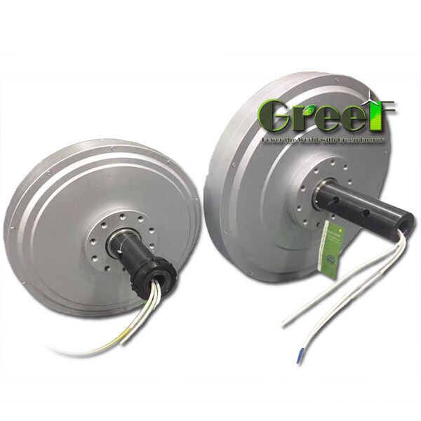 Gerador de ímãs permanentes sem núcleo de liga de alumínio que oferece design sem núcleo e lâminas de liga de alumínio para soluções de energia