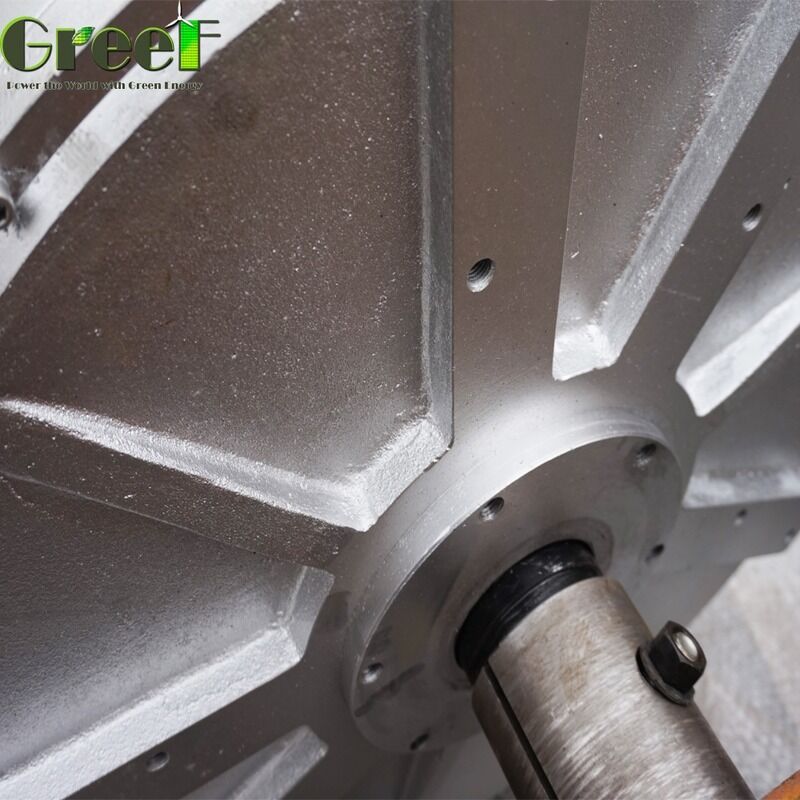 Gerador de Ímã Permanente sem Núcleo de Alta Eficiência >92% com Baixo Torque de Partida <0.03N/M e Estator de Bobina de Fio sem Núcleo
