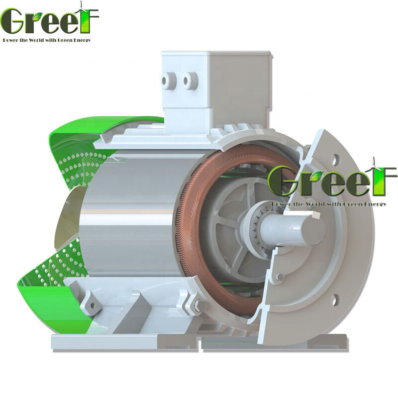Intervalo de velocidade 20-3000 RPM Motor de ímã permanente Potência de saída 500W 5000KW Motor durável projetado para aplicações de trabalho pesado