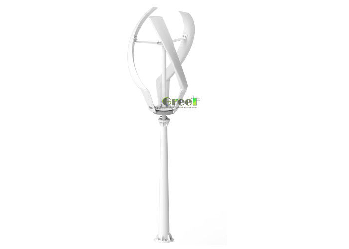 Turbinas eólicas de eixo vertical de 3pcs com lâminas de FRP ≤20db