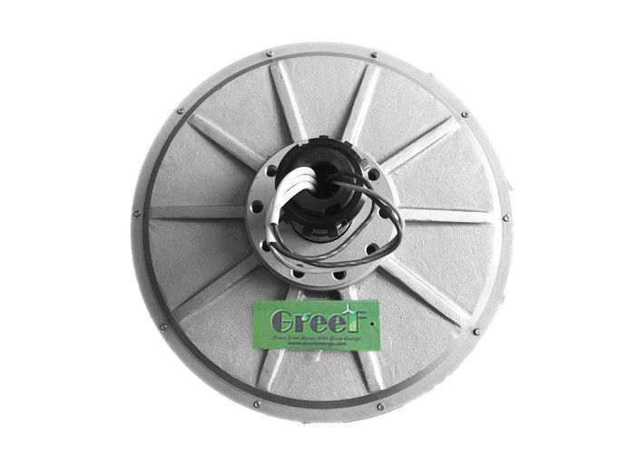 Gerador de ímãs permanentes de 50W-10KW com rotor externo e alternador sem núcleo de eficiência > 85%