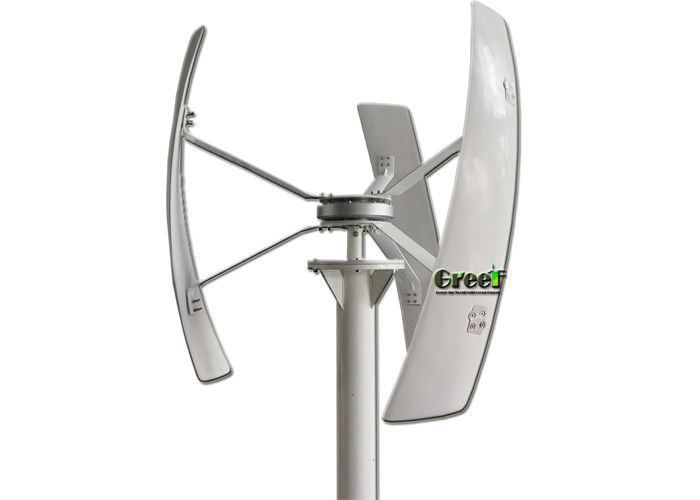 Turbina Eólica de Eixo Vertical de Tensão 24-380Vac 3 Lâminas Material FRP para Temperatura de -40-50C