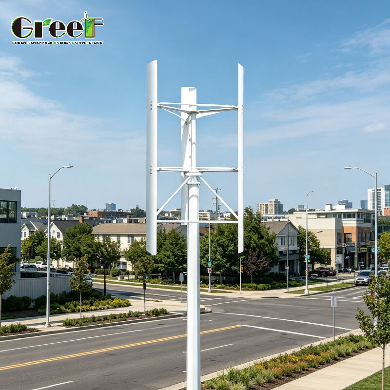 Turbina Eólica de Eixo Vertical com Faixa de Operação de 20°C-60°C, Velocidade de Sobrevivência de Vento de 45m/s e Velocidade de Partida de 2 m/s