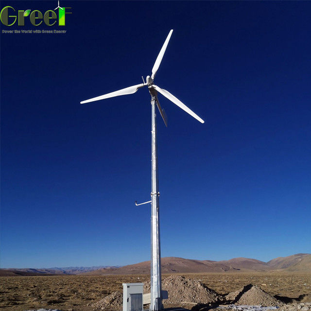 Turbina eólica de controlo de passo centrífuga para sistema híbrido solar com bateria LiFePO4 SWT 5kw 10kw